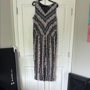 LOFT Floral Jumpsuit